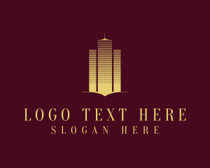 Condominium - Elegant Tower Building logo design
