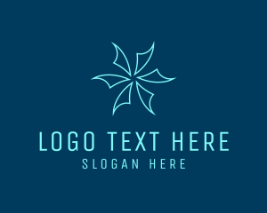 Abstract - Sail Boat Propeller logo design