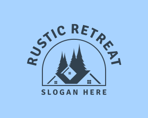 Cabin - Cabin Home Roofing logo design