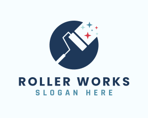 Paint Roller Renovation logo design