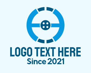 Blue - Steering Wheel Button logo design