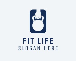 Kettlebell Physical Fitness logo design