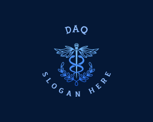 Hospital Caduceus Nursing Logo