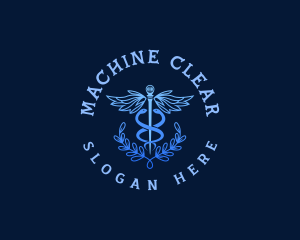 Hospital Caduceus Nursing Logo