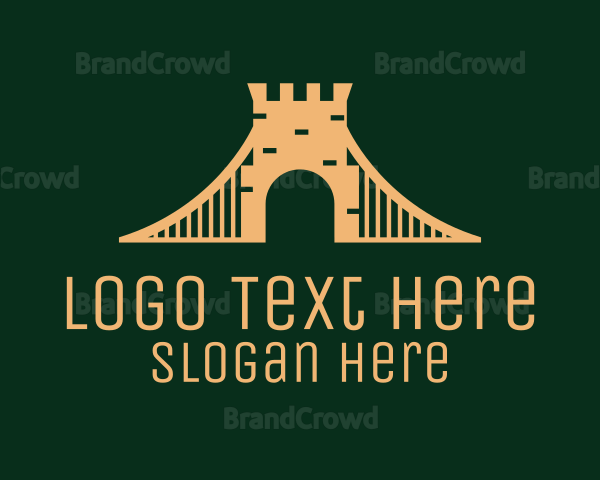 Golden Brick Bridge Logo