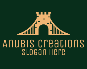 Golden Brick Bridge logo design