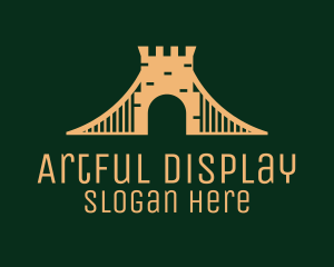 Golden Brick Bridge logo design