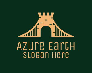 Golden Brick Bridge logo design