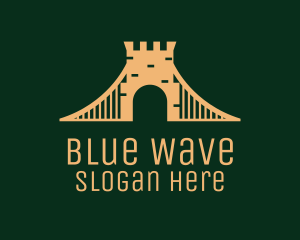 Golden Brick Bridge logo design