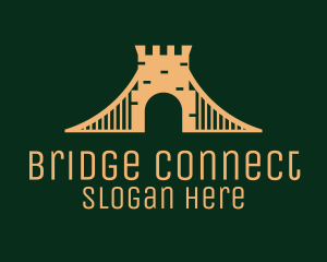 Bridge - Golden Brick Bridge logo design