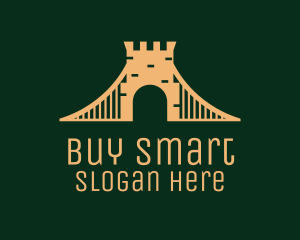 Golden Brick Bridge logo design