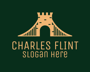 Golden Brick Bridge logo design