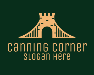 Golden Brick Bridge logo design