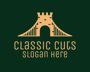 Golden Brick Bridge logo design