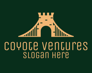 Golden Brick Bridge logo design