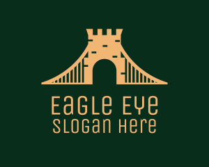 Golden Brick Bridge logo design