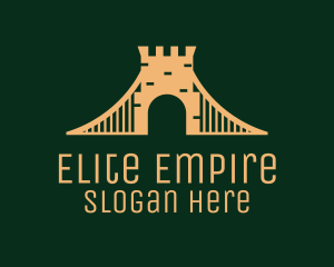 Golden Brick Bridge logo design