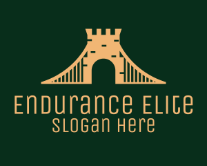 Golden Brick Bridge logo design