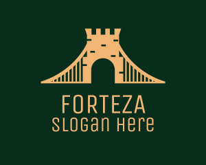 Golden Brick Bridge logo design