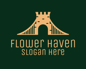 Golden Brick Bridge logo design