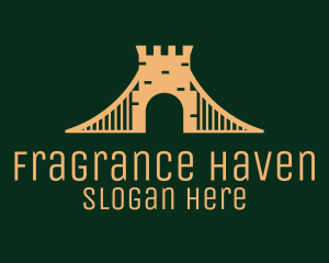 Golden Brick Bridge logo design