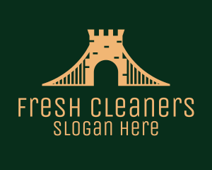 Golden Brick Bridge logo design