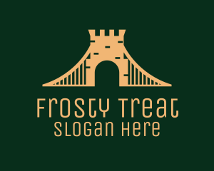 Golden Brick Bridge logo design