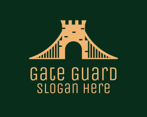 Gate - Golden Brick Bridge logo design