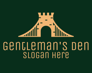 Golden Brick Bridge logo design