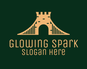 Golden Brick Bridge logo design