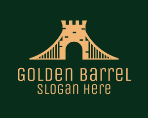 Golden Brick Bridge logo design