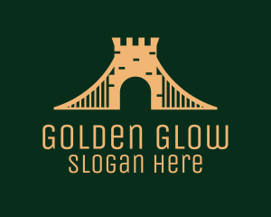 Golden - Golden Brick Bridge logo design