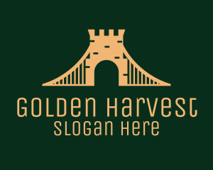 Golden - Golden Brick Bridge logo design