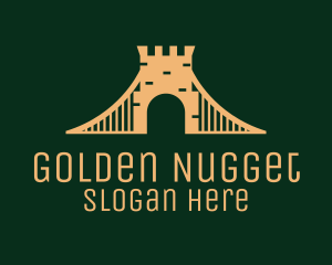 Golden Brick Bridge logo design