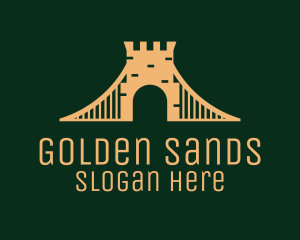 Golden Brick Bridge logo design