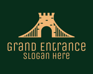 Entrance - Golden Brick Bridge logo design