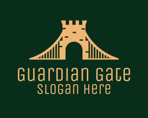 Gate - Golden Brick Bridge logo design