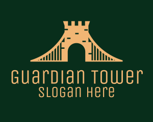 Golden Brick Bridge logo design