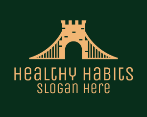 Golden Brick Bridge logo design