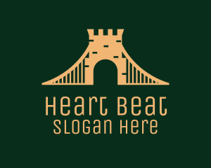 Golden Brick Bridge logo design