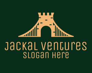 Golden Brick Bridge logo design