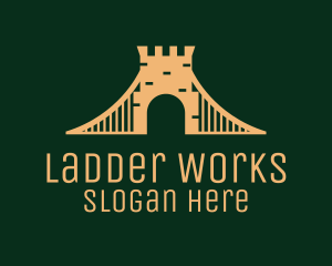 Golden Brick Bridge logo design