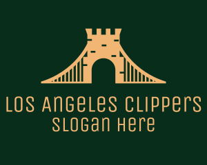 Golden Brick Bridge logo design