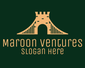 Golden Brick Bridge logo design