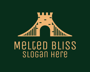 Golden Brick Bridge logo design