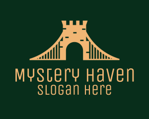 Golden Brick Bridge logo design