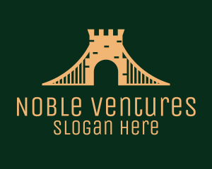 Golden Brick Bridge logo design