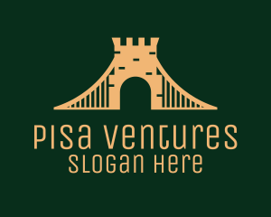 Golden Brick Bridge logo design