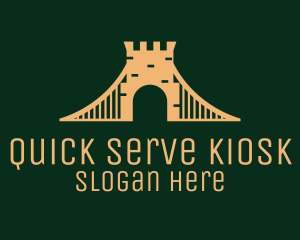 Golden Brick Bridge logo design