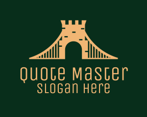 Golden Brick Bridge logo design